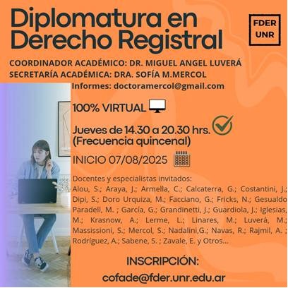 Diplomatura en Derecho Registral - UNR